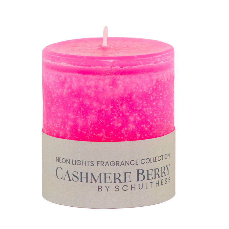 Schulthess Neon Kerzen - Duft Cashmere Berry
