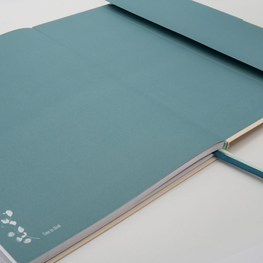 Notizbuch / Notebook "Time to think - Vogel blau", Format DIN A4 von Pepa Lani® 