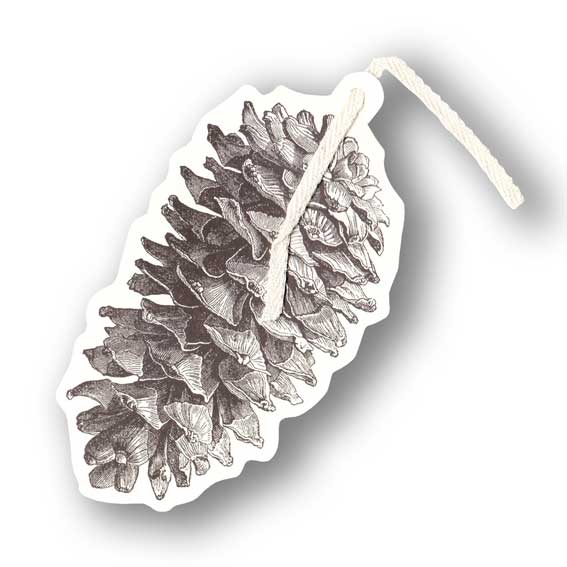 Gift Tag - Geschenk Anhänger "PINE CONE" von Hester & Cook