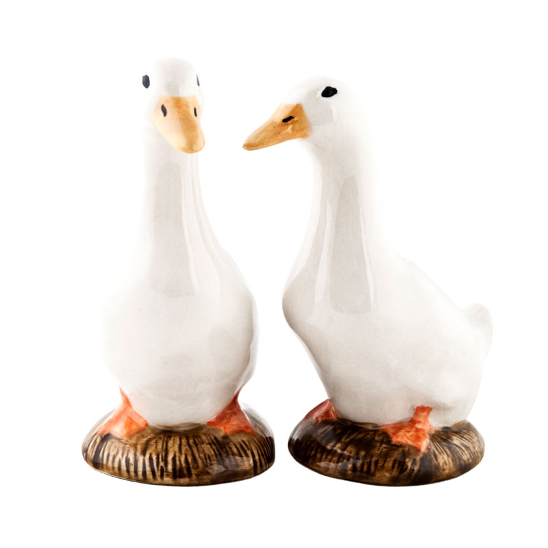 Pekin Duck - die Salz und Pfeffer Streuer von Quail Ceramics