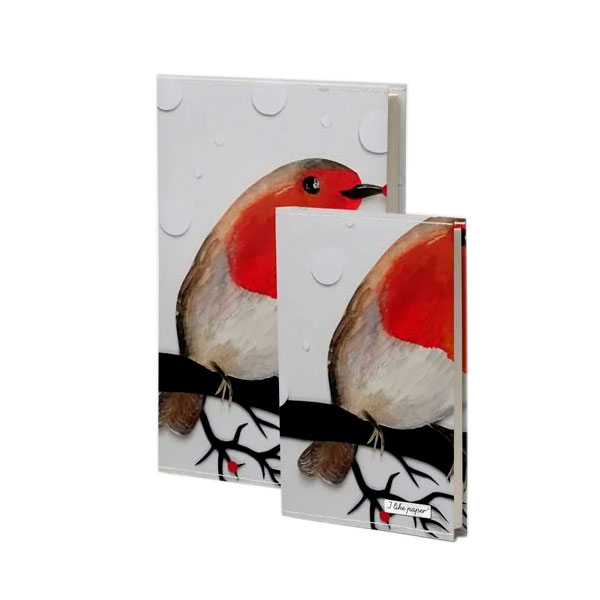 Notizbuch / Notebook "ROTKEHLCHEN", Format DIN A5 von I like Paper