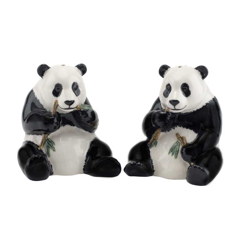 Panda - die Salz und Pfeffer Streuer von Quail Ceramics 