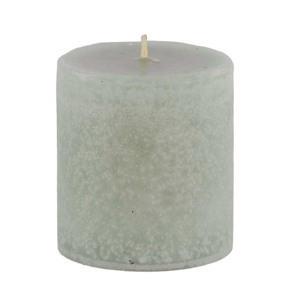 Schulthess Stumpenkerze ohne Duft - Farbe Salbei hell