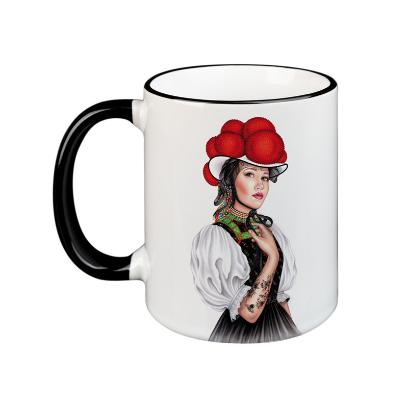 Schwarzwaldmädel - die große Keramiktasse von 5 Valleys Schwarzwaldmädel - die große Keramiktasse von 5 Valleys