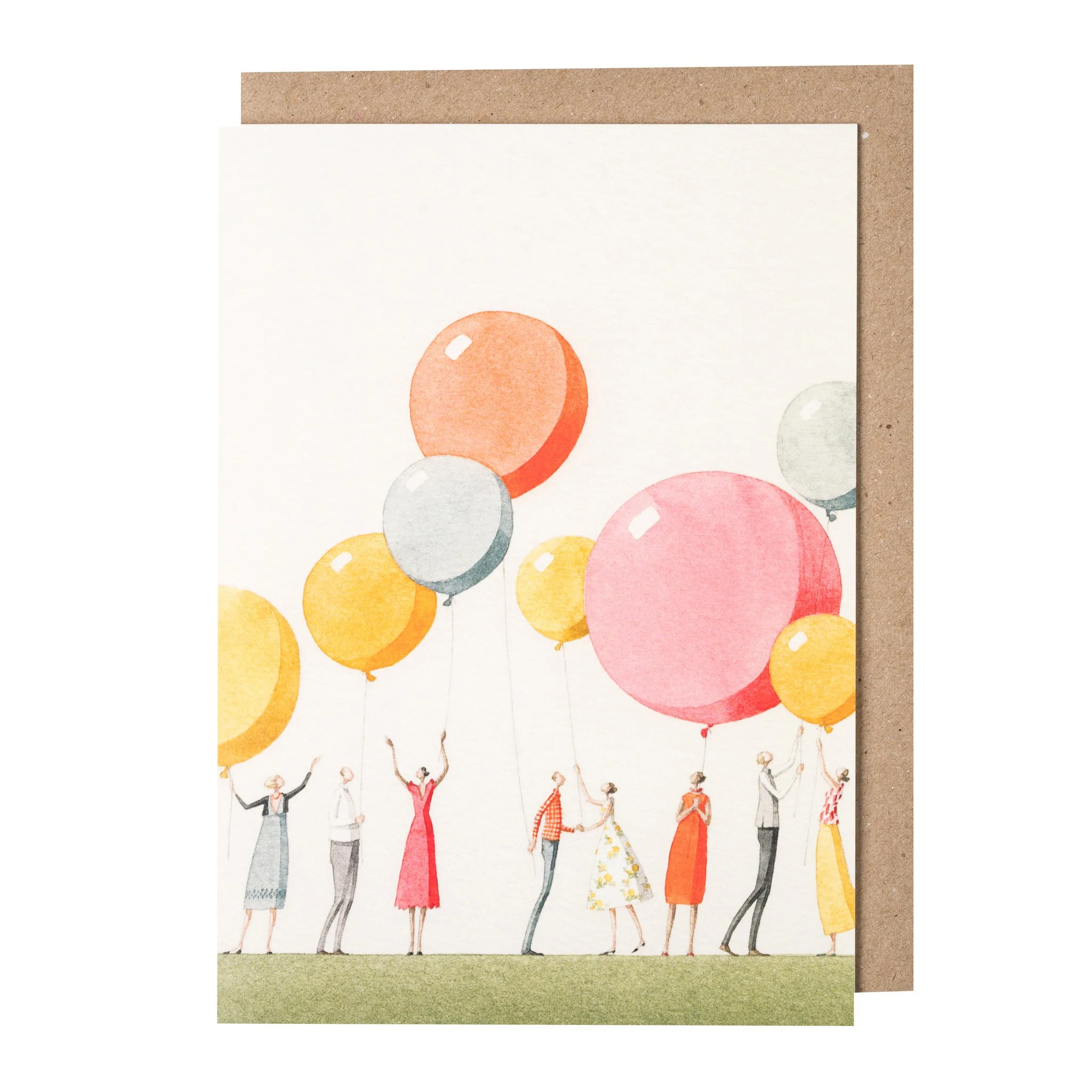 Grußkarte "BALLON PARTY" von Laura Stoddart