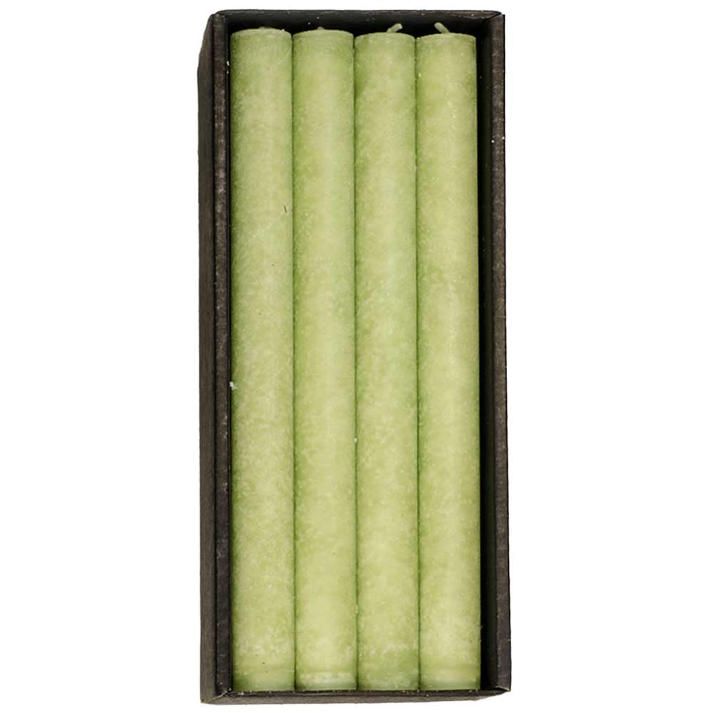 Schulthess Stabkerzen - Farbwelt Mattoliv mittel