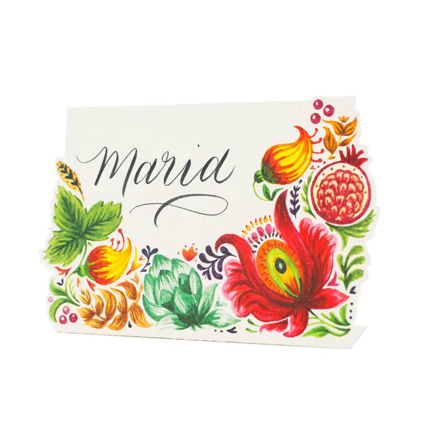 Place Card - Tischkarten aus Papier "BOUNTIFUL" von Hester & Cook 