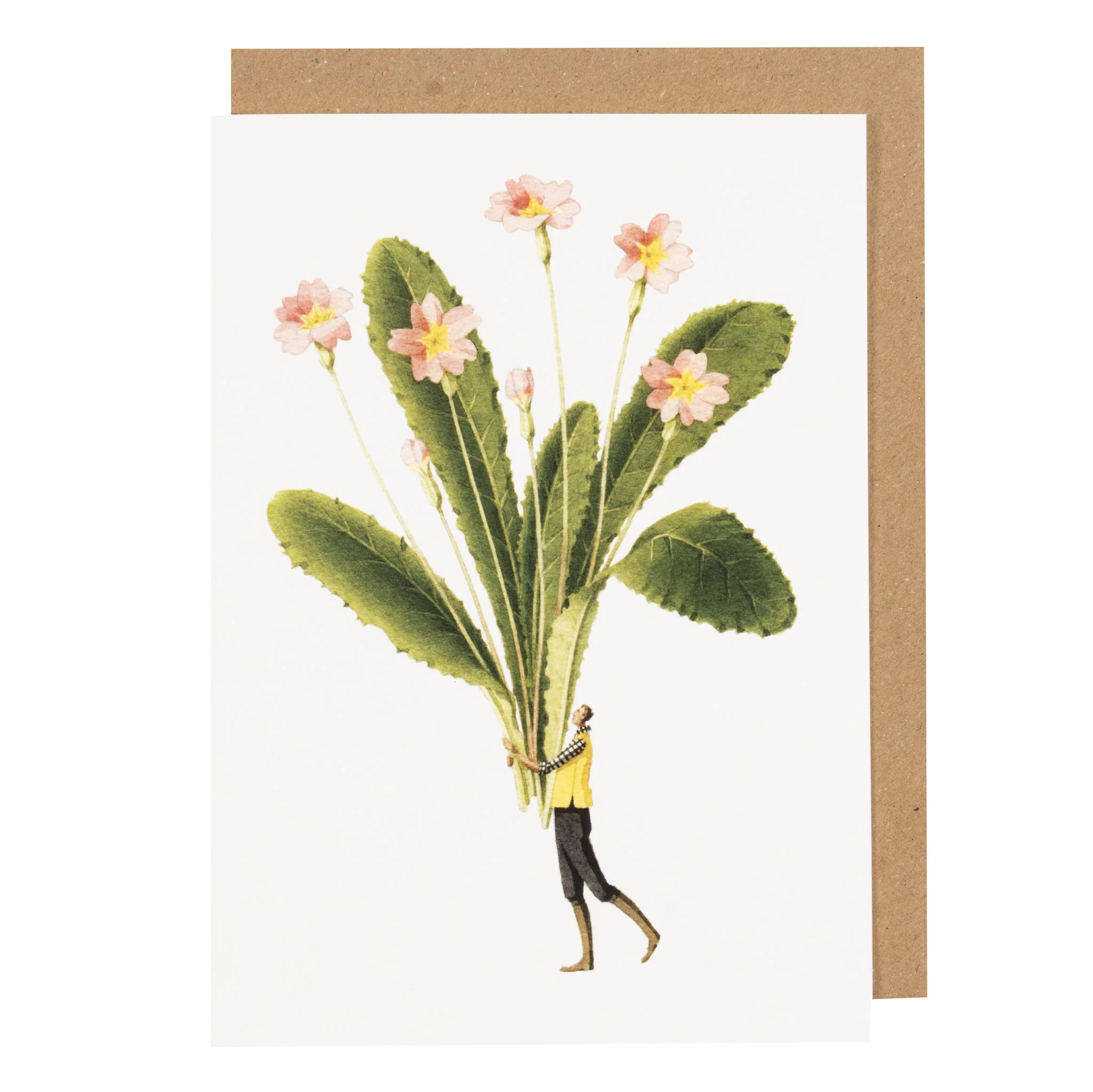 Grußkarte "SPRING FLOWERS – PRIMROSE" von Laura Stoddart