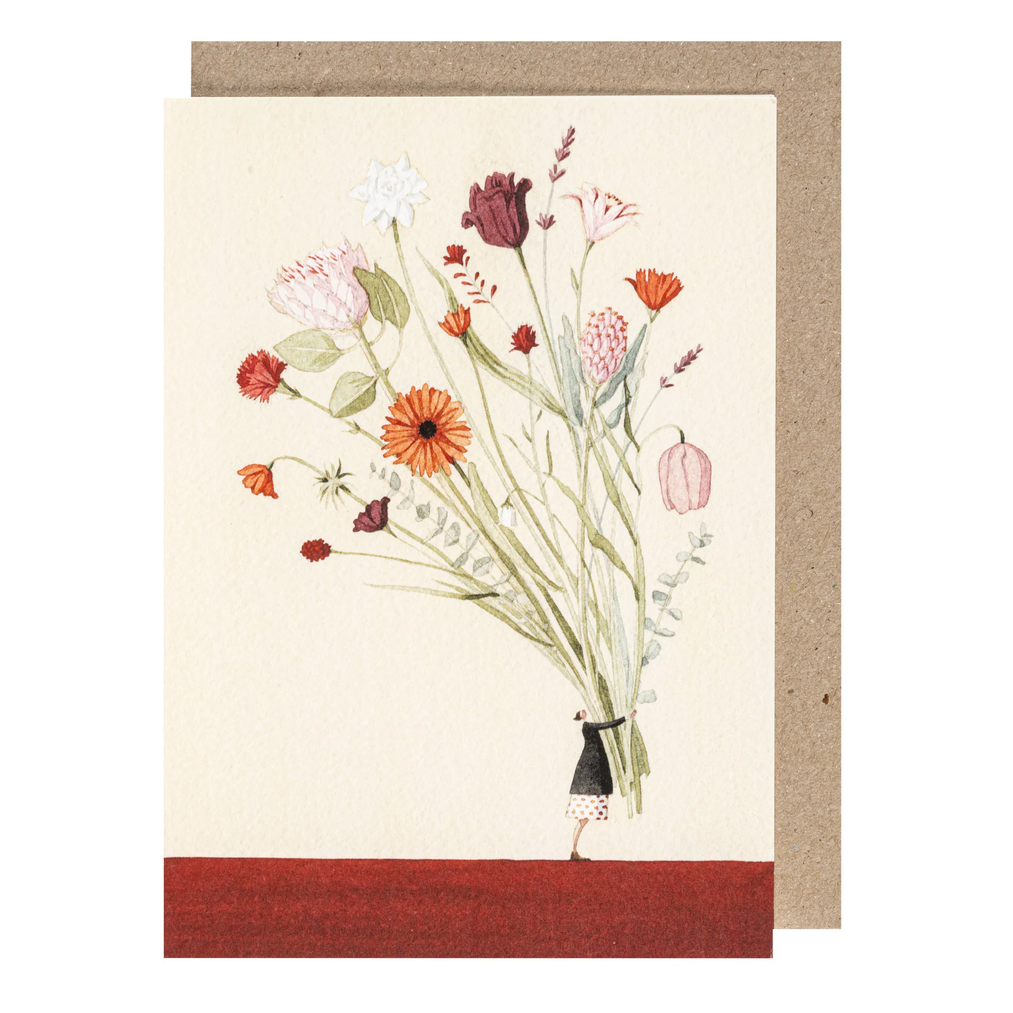 Grußkarte "FLOWER BUNDLE" von Laura Stoddart