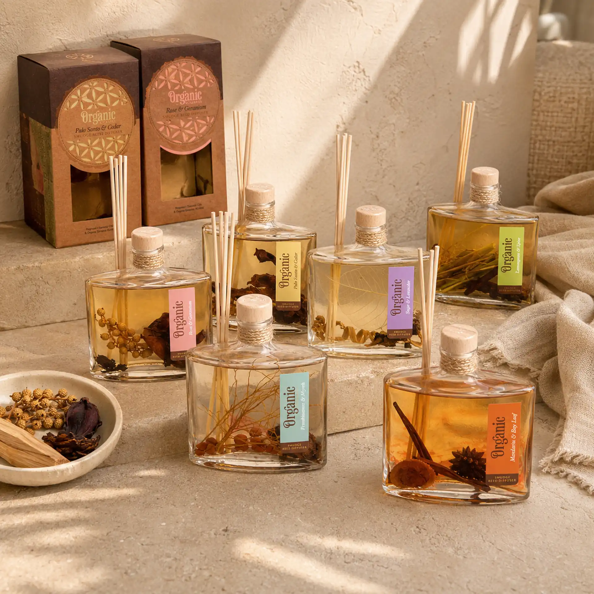 Organic Goodness Reed Diffuser von Song of India – natürliche Raumdüfte mit Duftstäbchen