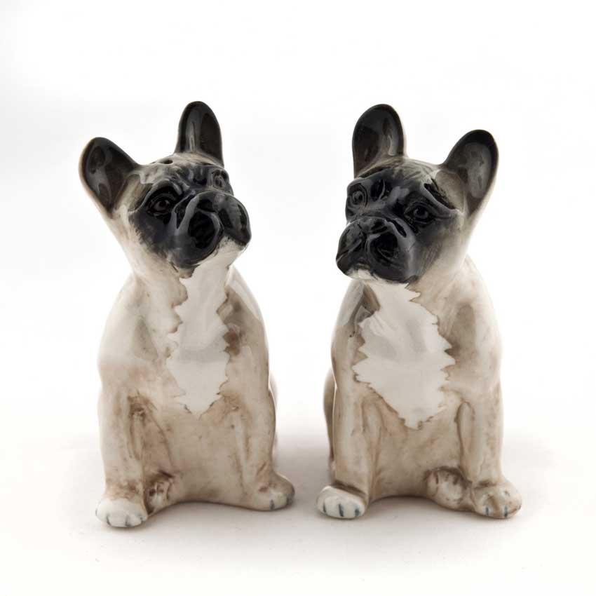 French Bulldog fawn - die Salz und Pfeffer Streuer von Quail Ceramics 