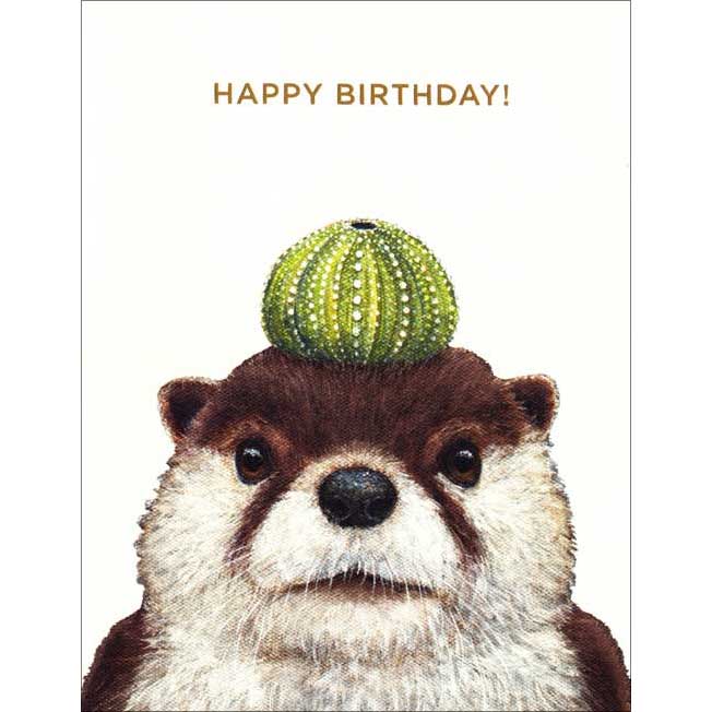 Geburtstagskarte "OTHELLO OTTER" von Hester & Cook