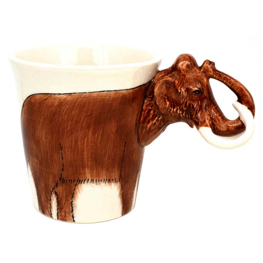 Mammut/  Porzellan - Keramiktasse  