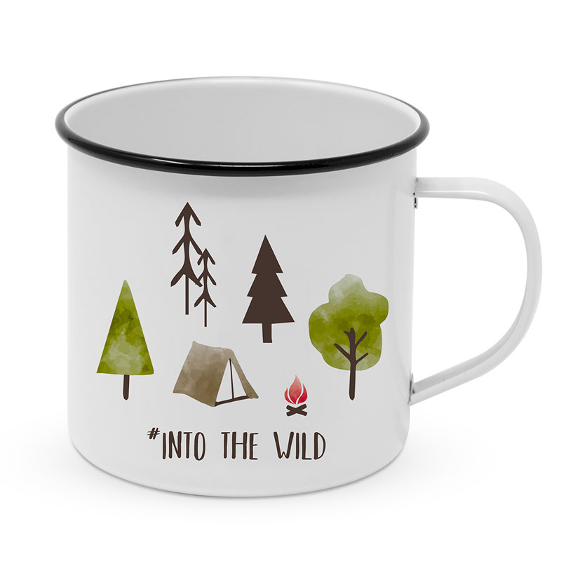 "Into the wild" Happy Metal Mug von PPD