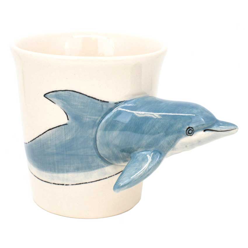 Delphin /  Porzellan - Keramiktasse