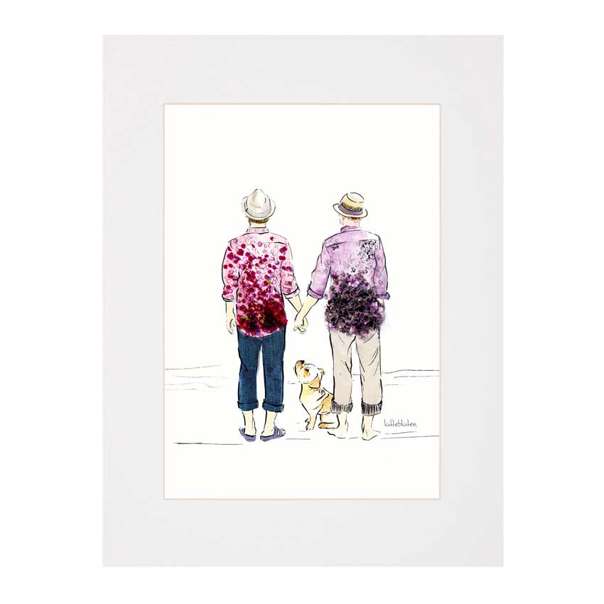 Kunst Druck / Art Print "Love is Love" von Lütteblüten