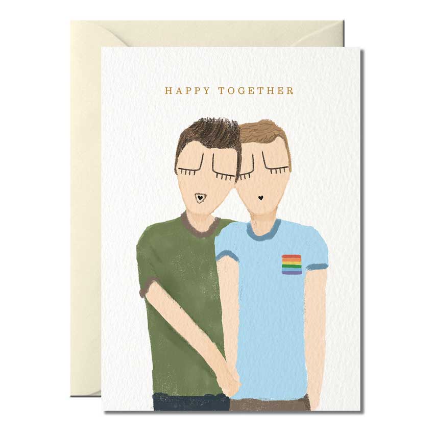 Grußkarte "Happy Together" von Nelly Castro