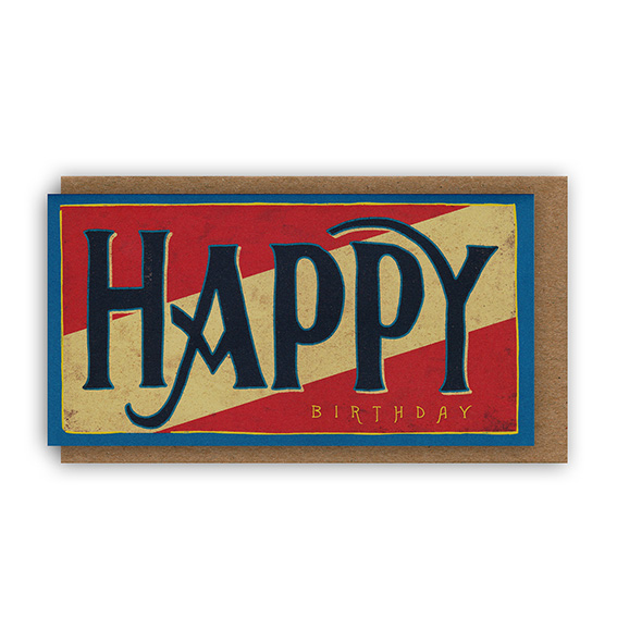 Geburtstagskarte "BIG HAPPY" von Hester & Cook