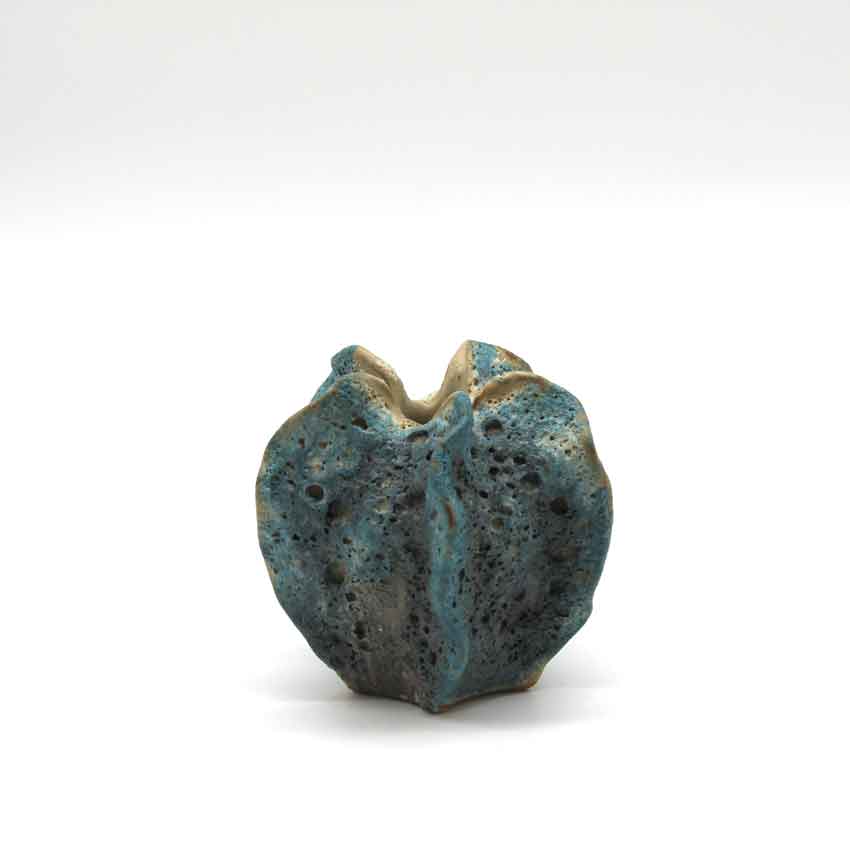 Mini Vase "Lufa Meerblau" - von Floral Trading