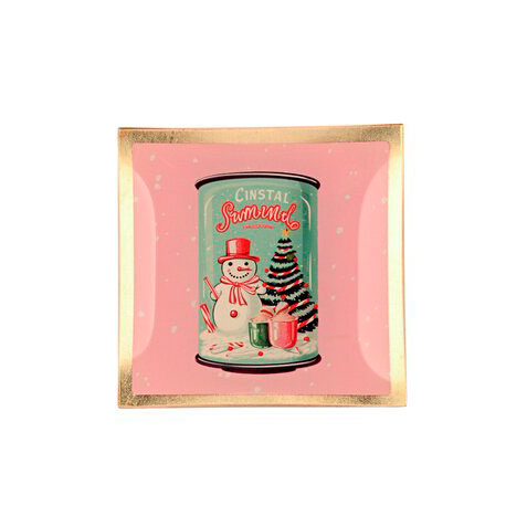 Love Plates - Glasteller "Schneemanndose" von Gift Company