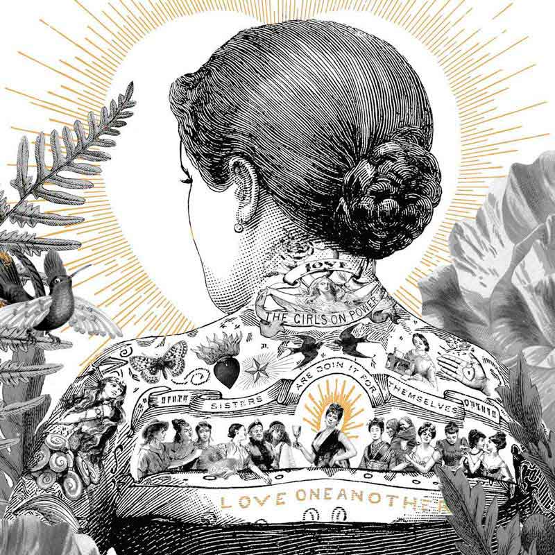 "Love your Back",  große Papierservietten von PPD "Love your Back",  große Papierservietten von PPD