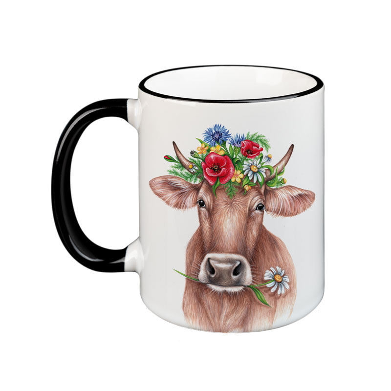 Blumenkuh - die große Keramiktasse von 5 Valleys  