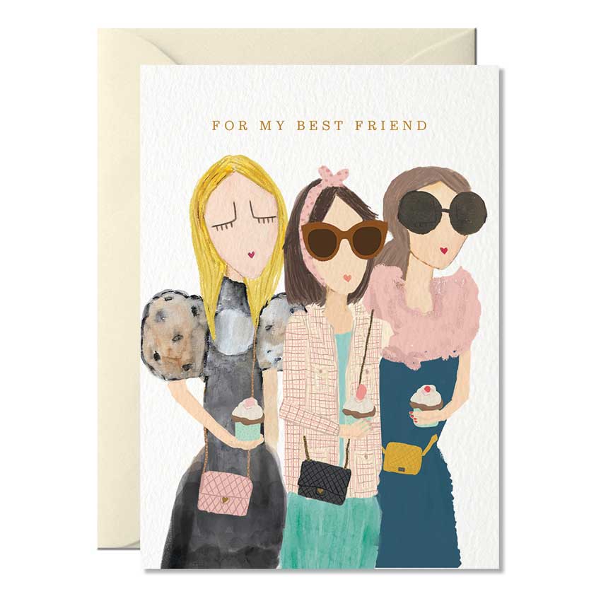 Grußkarte "For my best Friend" von Nelly Castro