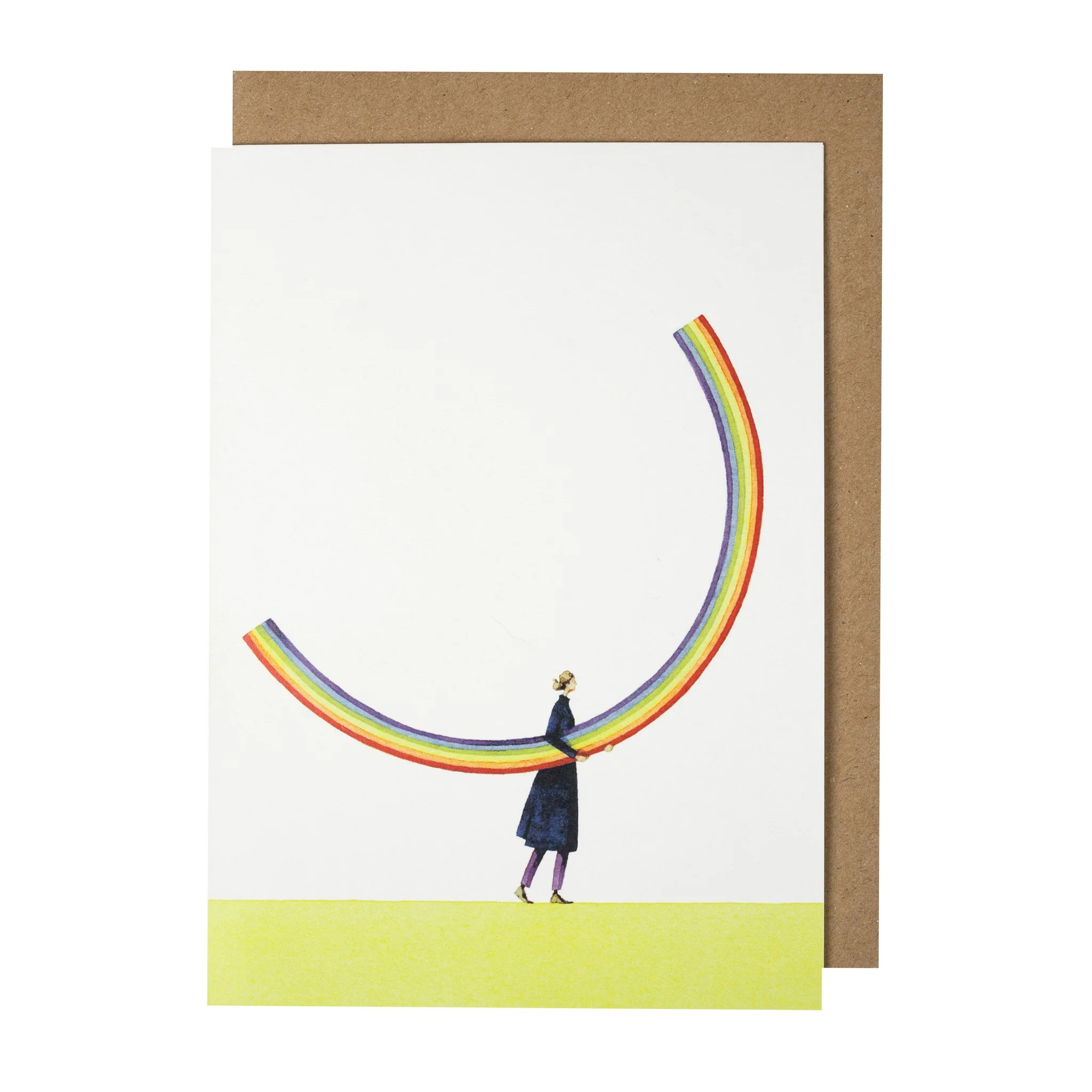 Grußkarte "RAINBOW GIRL" von Laura Stoddart