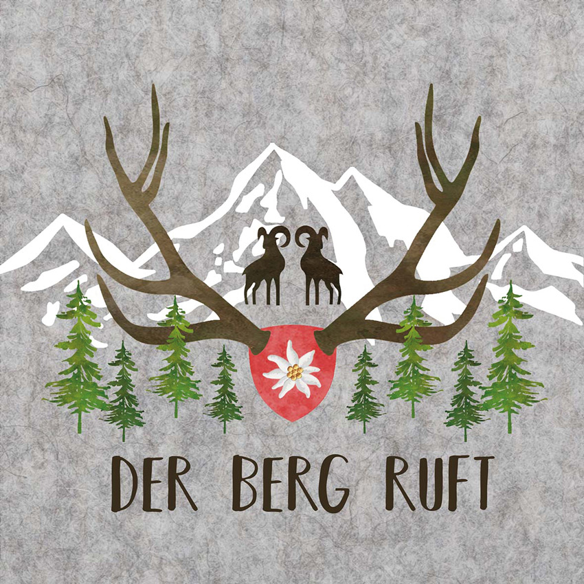  "Der Berg ruft"- große Papierservietten von PPD 