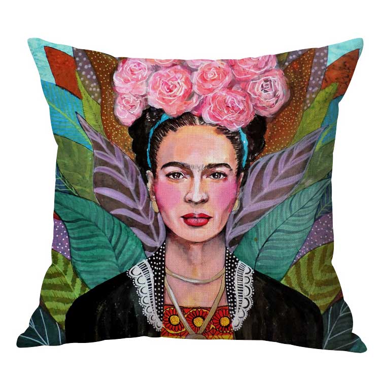 Sofakissen / Dekokissenhülle "Frida Kahlo 4" -  45 cm x 45 cm