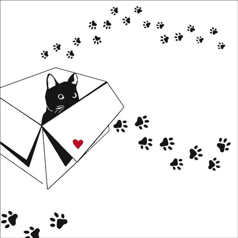  "Atelier Chat", große Papierservietten von PPD 