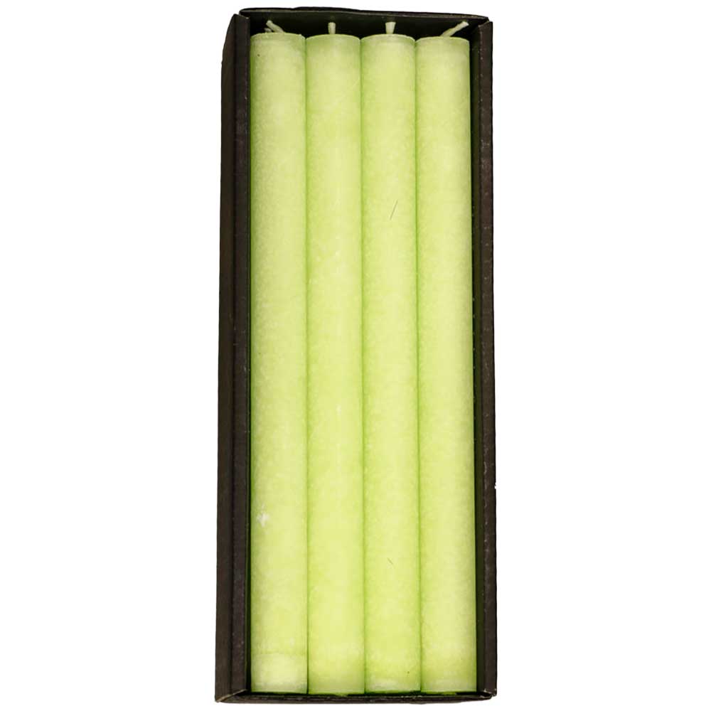 Schulthess Stabkerzen - Farbwelt Maigrün hell