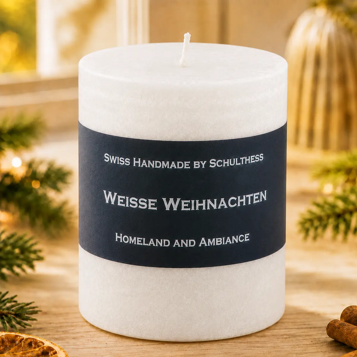 Schulthess Duftkerze Weisse Weihnachten – Weihnachtsedition