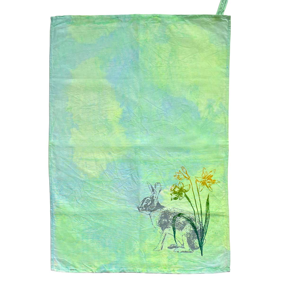 "Hase 4" - Einzelstück – Unique Geschirrtuch von Frohstoff
