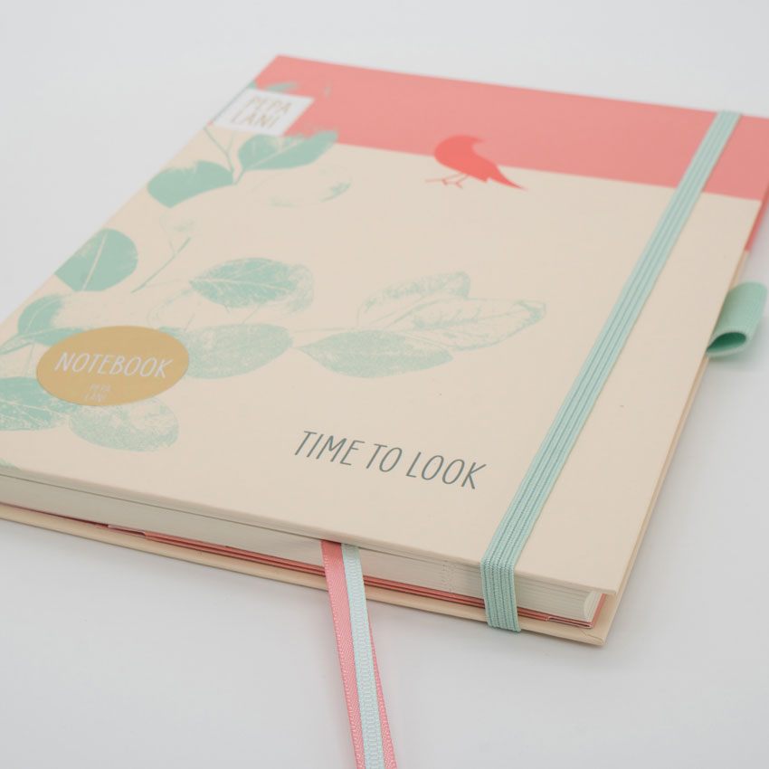 Notizbuch / Notebook "Time to look - Vogel", Format DIN A5 von Pepa Lani®