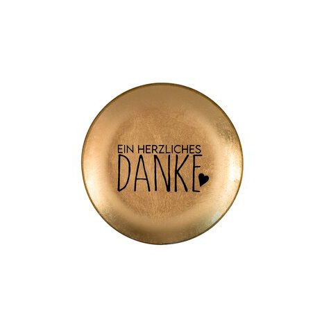 Love Plates - Glasteller "ein herzliches Danke" von Gift Company