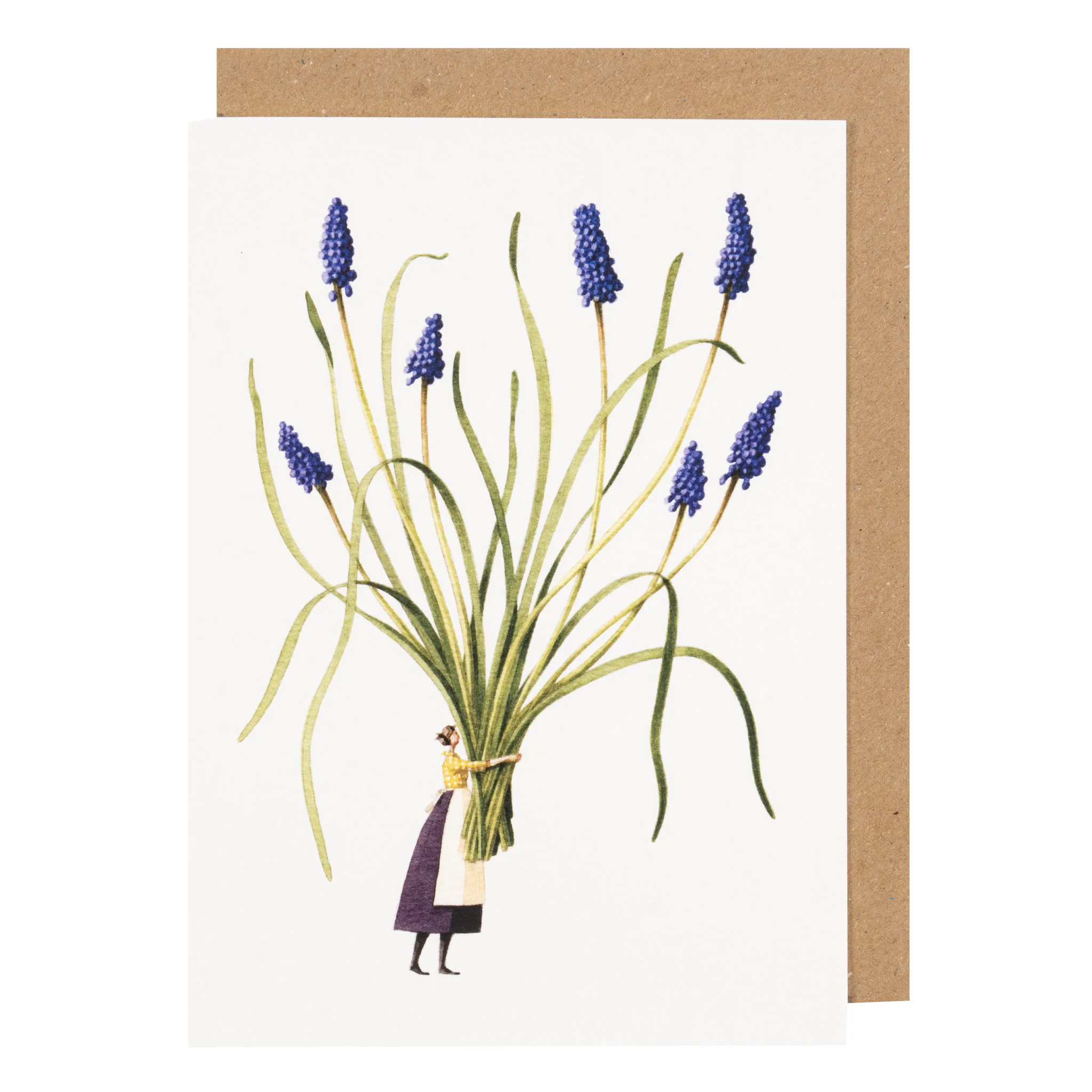 Grußkarte "SPRING FLOWERS – MUSCARI" von Laura Stoddart