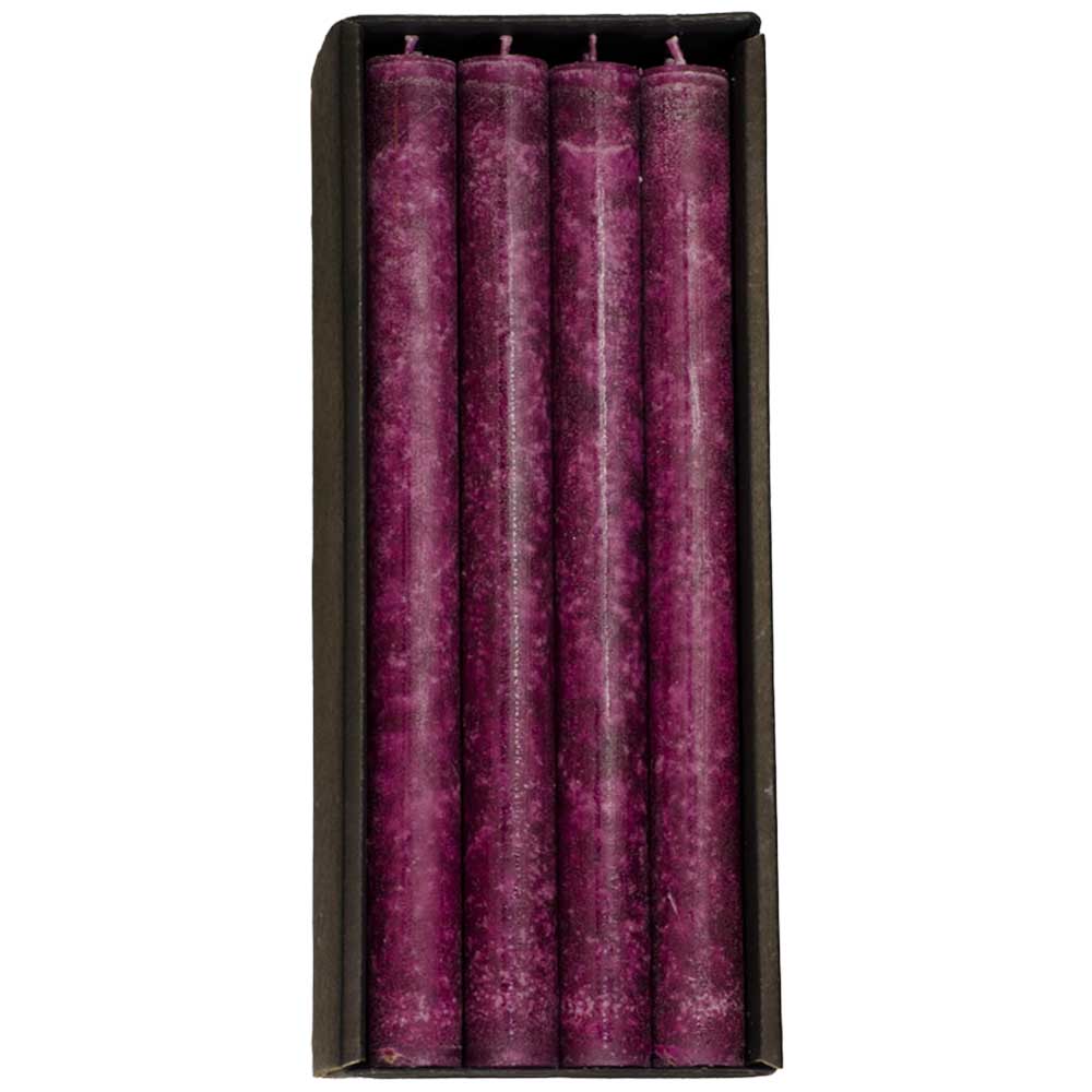Schulthess Stabkerzen - Farbwelt Brombeer dunkel