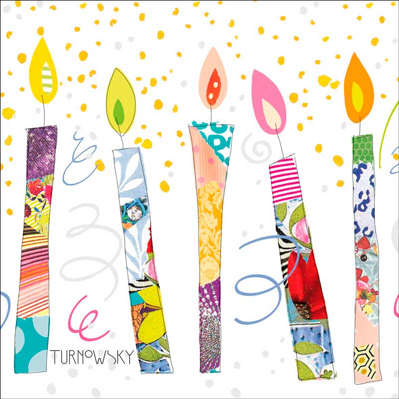 "Birthday Candles", große Papierservietten von PPD