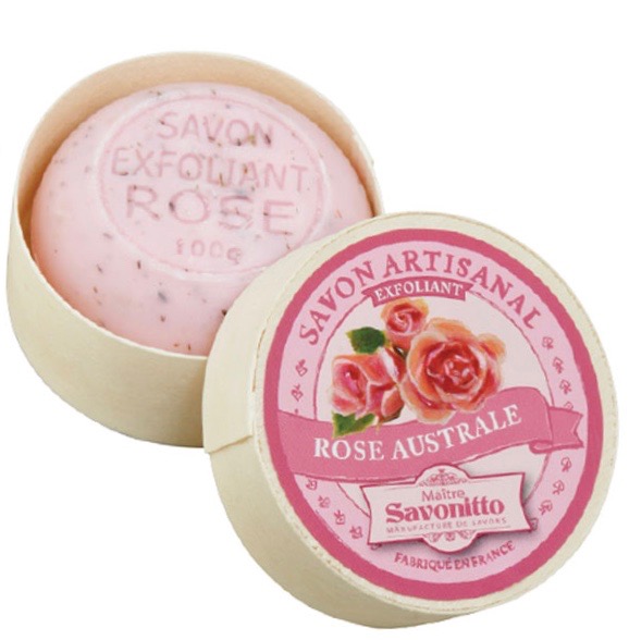 Savon exfoliant Rose -  Rosenseife von Maitre Savonitto