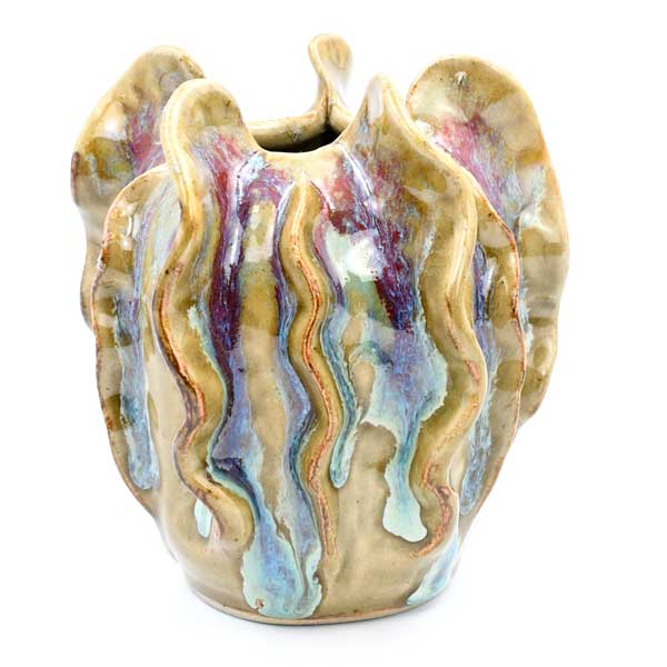 Große Vase "Lufa Green/Purple" - von Floral Trading