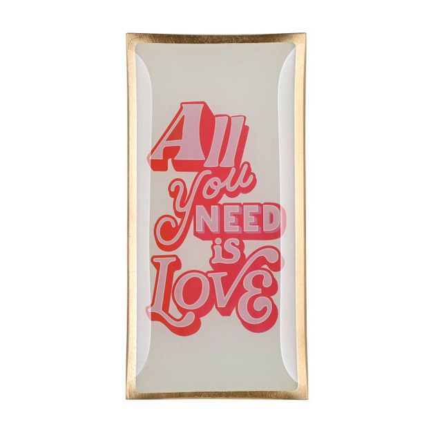Love Plates - Glasteller "All you need is Love" von Gift Company