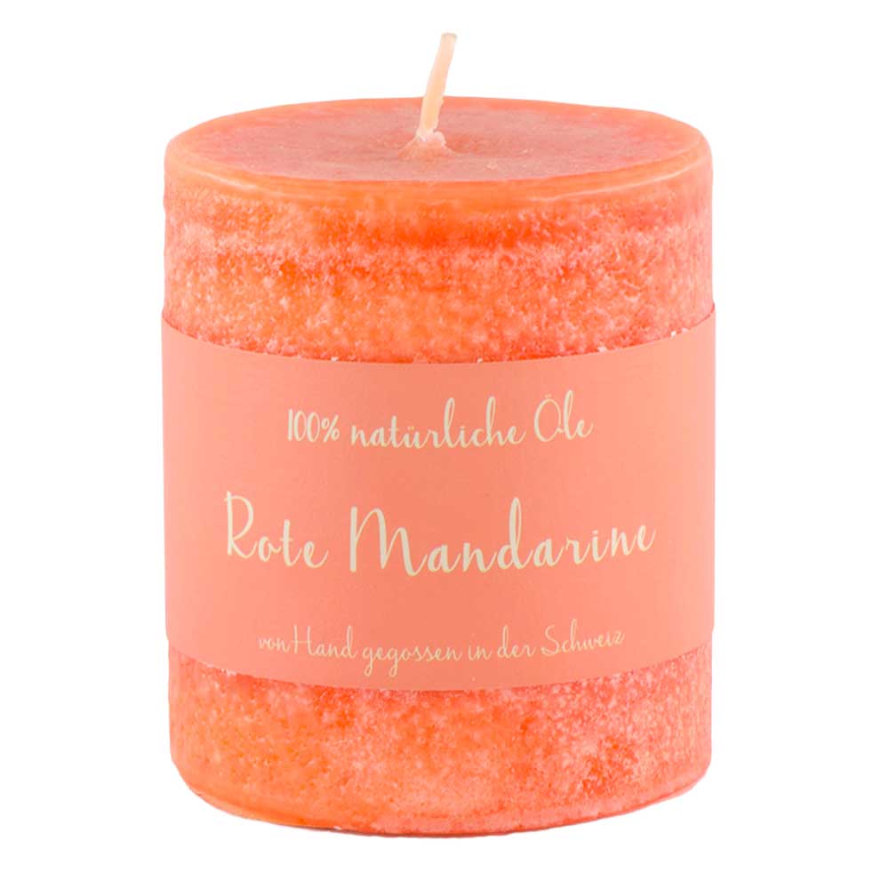 Rote Mandarine - Schulthess Duftkerze  mit 100% reinen Naturölen