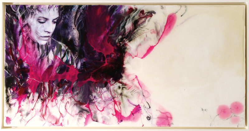 Werktitel - Magic Woman pink - Resin Art by Robert Nemetz-Walzel