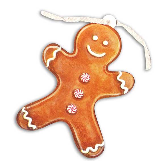 Gift Tag - Geschenk Anhänger "GINGERBREAD MAN" von Hester & Cook  