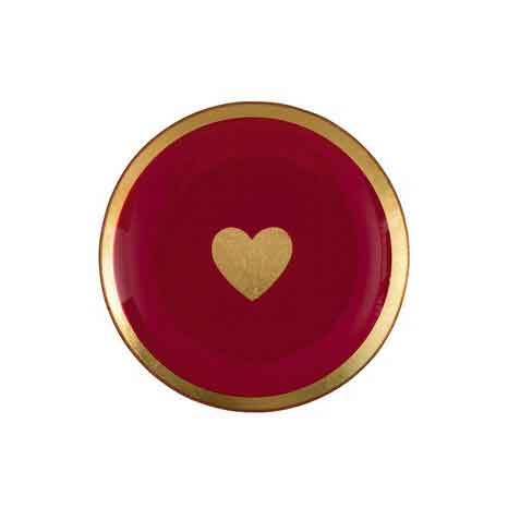 Love Plates - Glasteller "Herz rund" von Gift Company