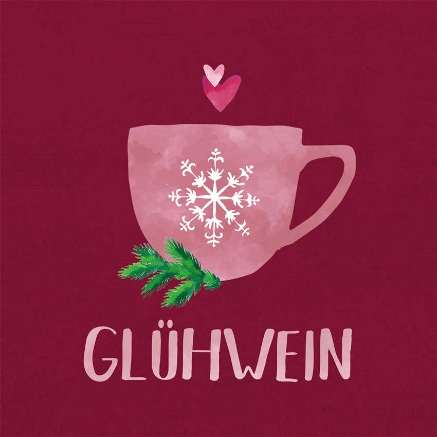 "Glühwein", große Papierservietten von PPD