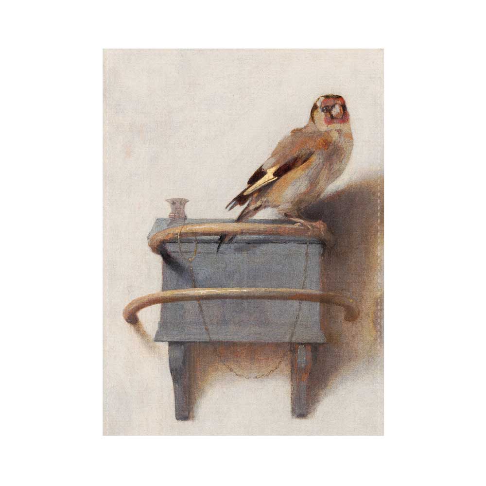 „Der Stieglitz“ – Carel Fabritius – Geschirrtuch