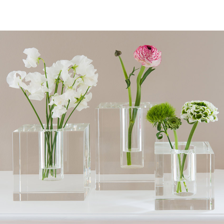 Dioptrics Kristallglas Vase - Quader S - von der Gift Company
