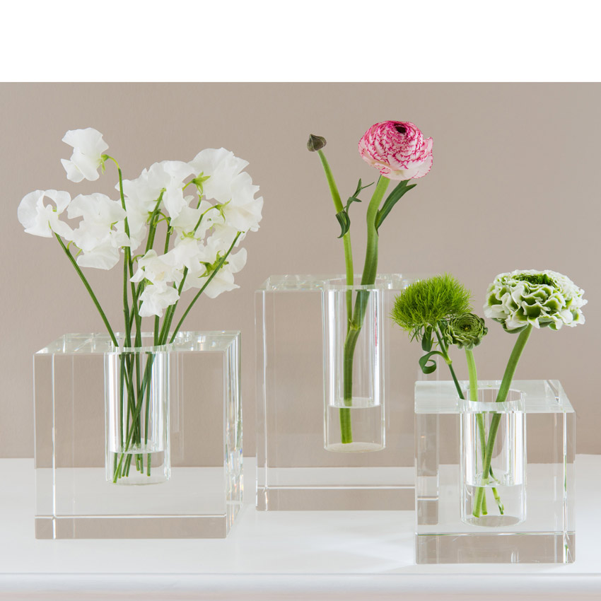 Dioptrics Kristallglas Vase - Quader L - von der Gift Company